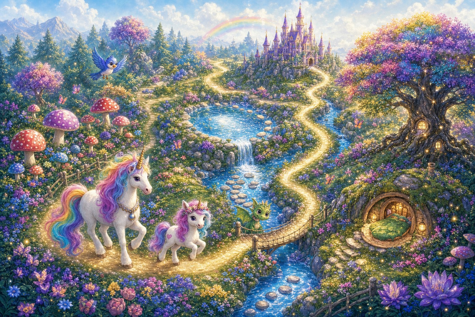 Illustrated map of Princess's kingdom